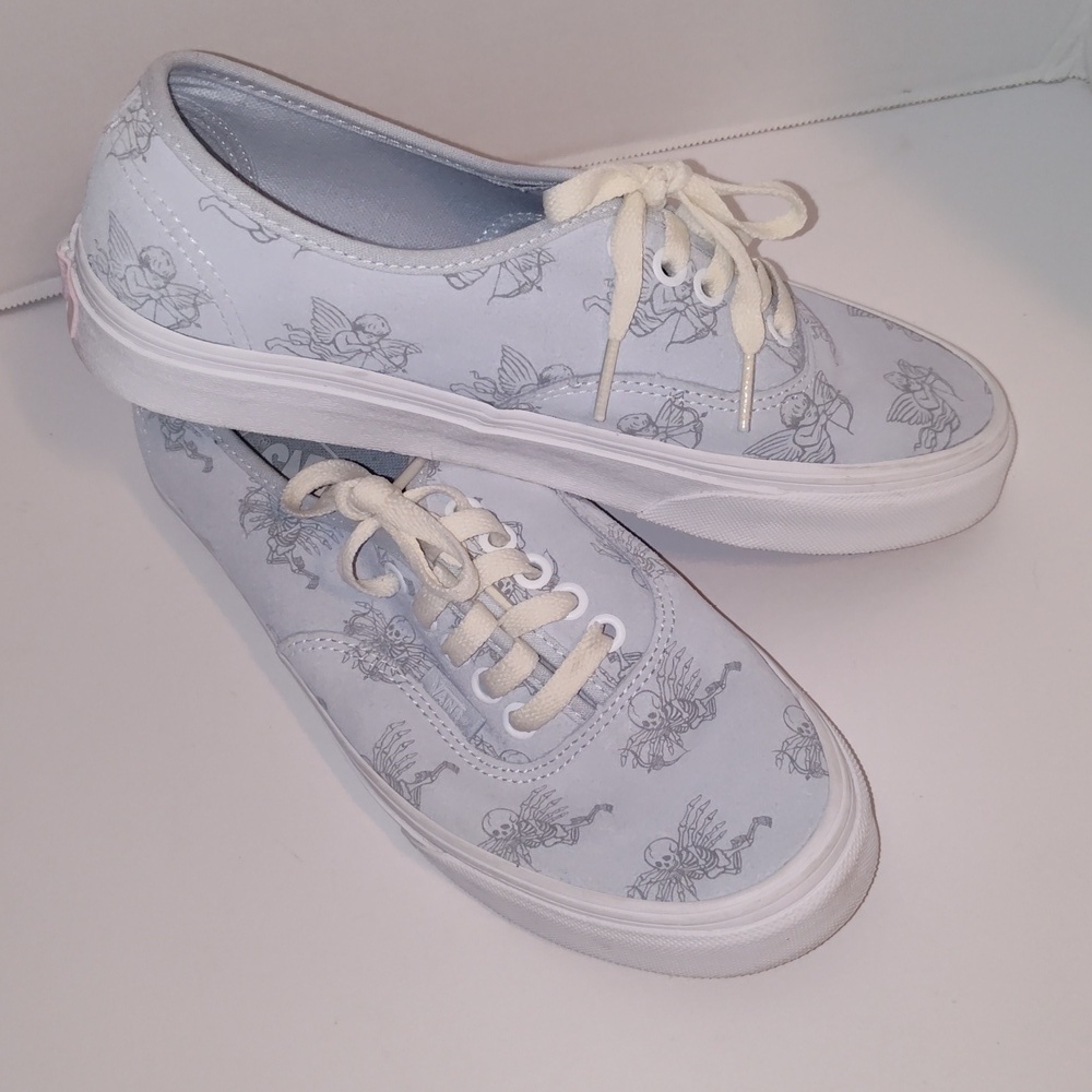 Vans Authentic Love You To Death Ballad Blue/True White Sneakers 2021 W8 M6.5 - Picture 11 of 11